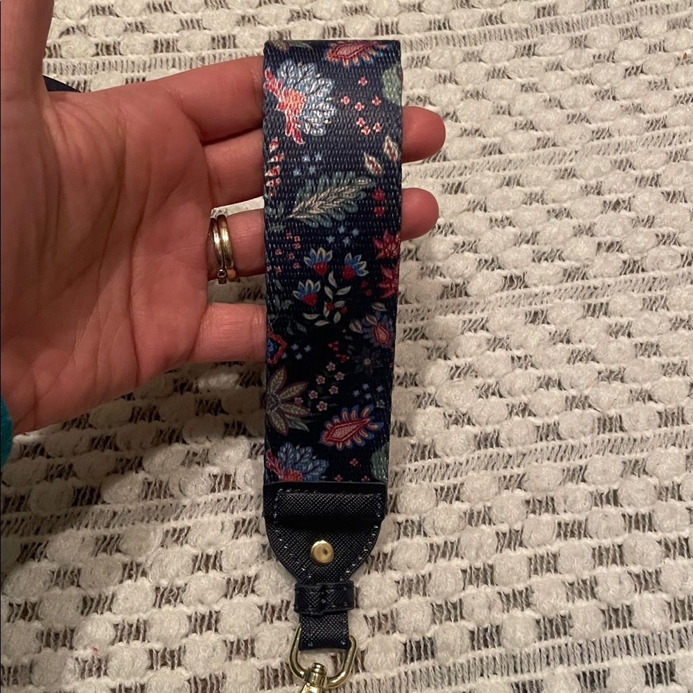 NWT Simply Southern Floral Keychain and Insulated Drink Holder Set - Navy - Picture 7 of 12